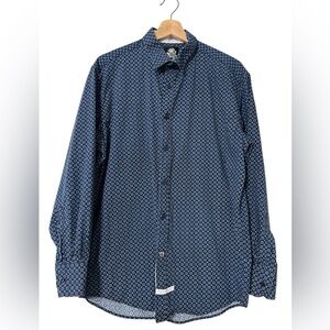 English Laundry Button Shirt Men Large Cotton Blend